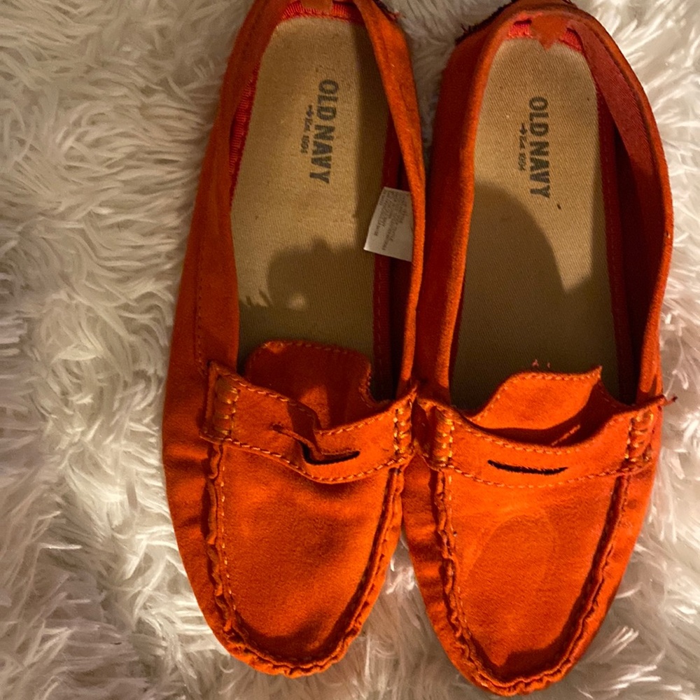 Old Navy Flats/Driver Coral Loafers SZ 6 Preowned